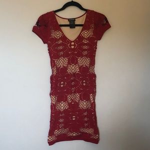 BEBE Red Mini Dress